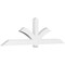 Ekena Millwork Redmond Architectural Grade PVC Gable Bracket, 108"W x 31 1/2"H x 4"D x 6"F, 7/12 Pitch GBP108X32X0406RED00 - alternate 1